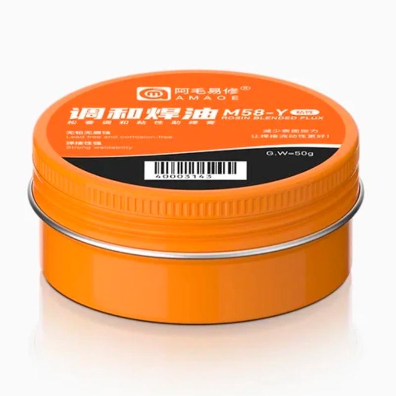 Флюс-паста Amaoe M58-Y/на основе канифоли высокой очистки 50 г Флюс-паста Amaoe M58-Y/на основе канифоли высокой очистки 50 г