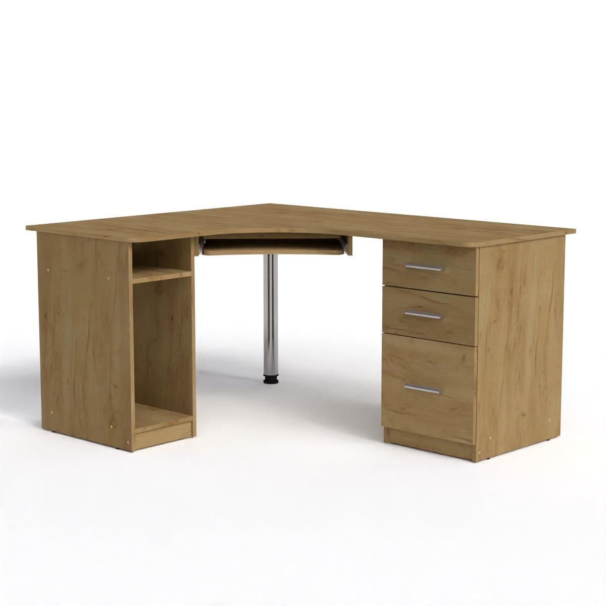 Стол компьютерный Компанит СУ 9 150х125х73,6 см Дуб крафт золотой (66f00bd2e46f9163b52628ac)