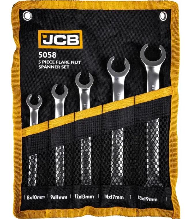 Набор разрезных ключей в чехле JCB Tools 5058P 5 ед. (JCB-5058)