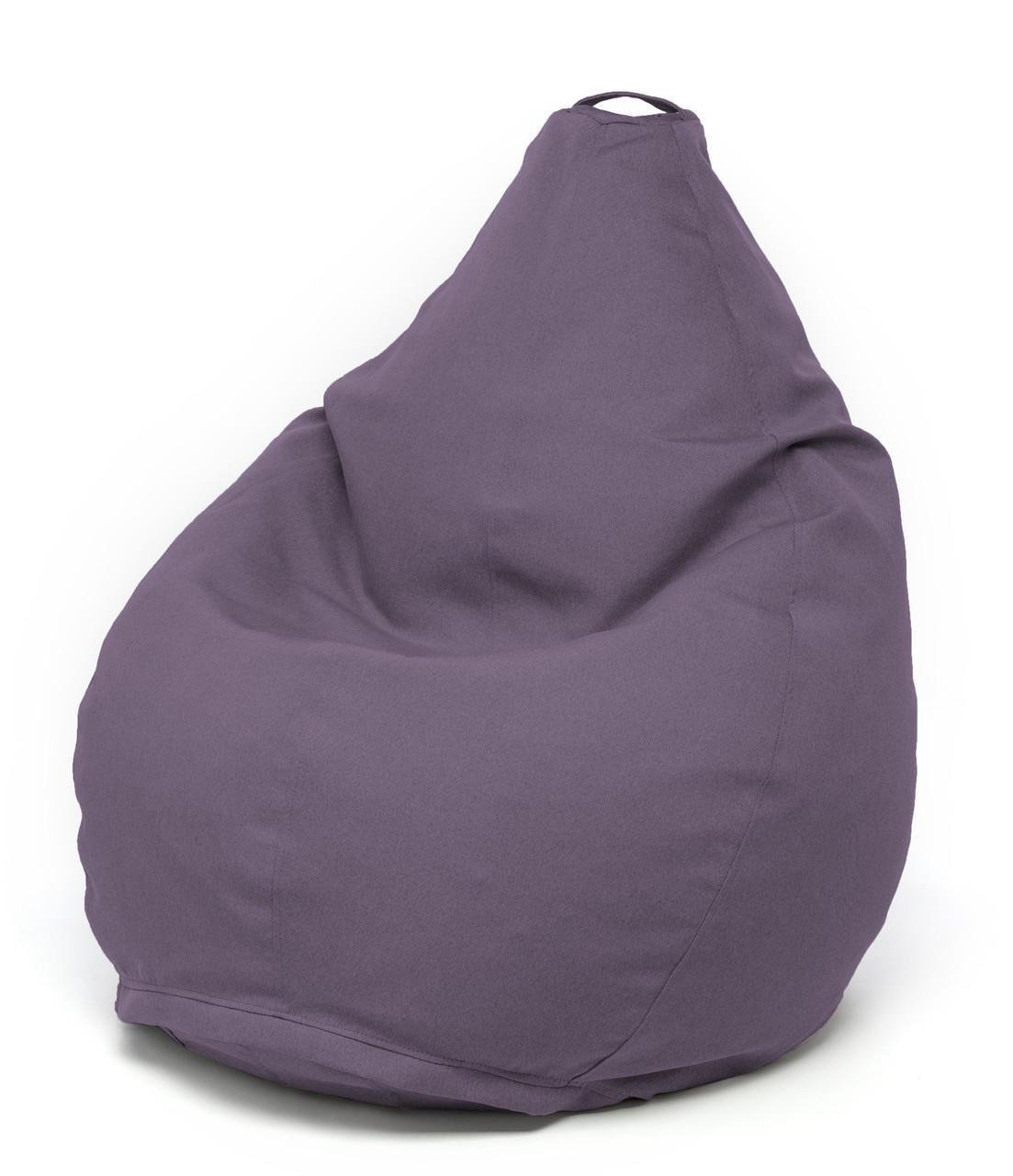 Крісло мішок MrBean Груша Рогожка L Фіалковий (rbbl43)