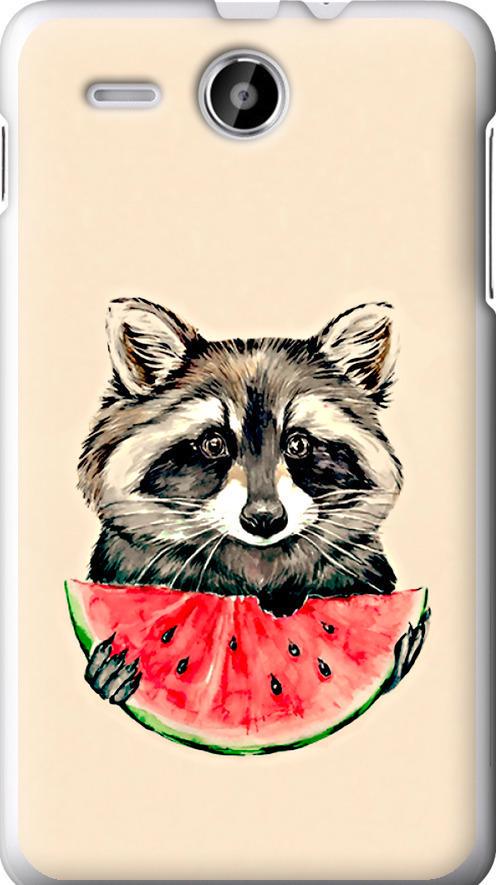 Чехол на Lenovo A529 Енотик с арбузом (4605u-200-42517)