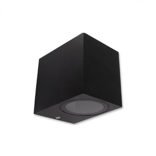 Светильник уличный настенный master LED Lida mL-1188 1хGU10 IP44 накладной алюминий закаленное стекло Черный