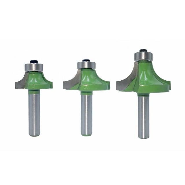 Фрезы радиусные с нижним подшипником 8x25,4/31,74/38,1 мм (F511-2)