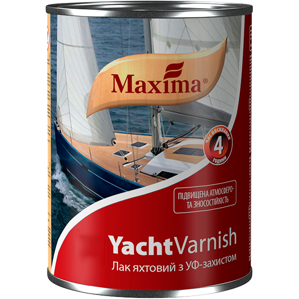 Лак яхтенный Maxima бесцветный полуматовый 2,5 л (29901614) Лак яхтенный Maxima бесцветный полуматовый 2,5 л (29901614)
