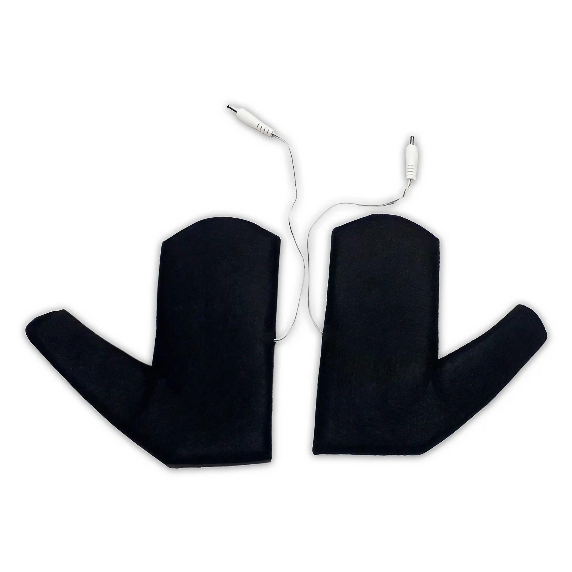 Нагревательные элементы для перчаток на шнуре USB Stelki подогрев от power bank и розетки 16х17,4 см Черный (T-21)