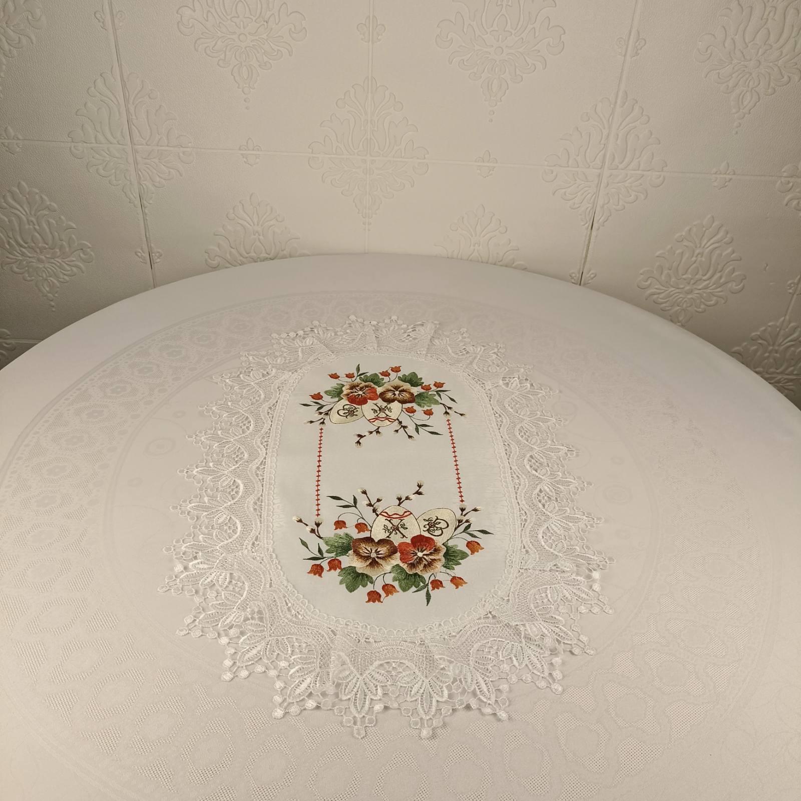 Салфетка пасхальная овальная YM30280A 40x65 см (CN37799)