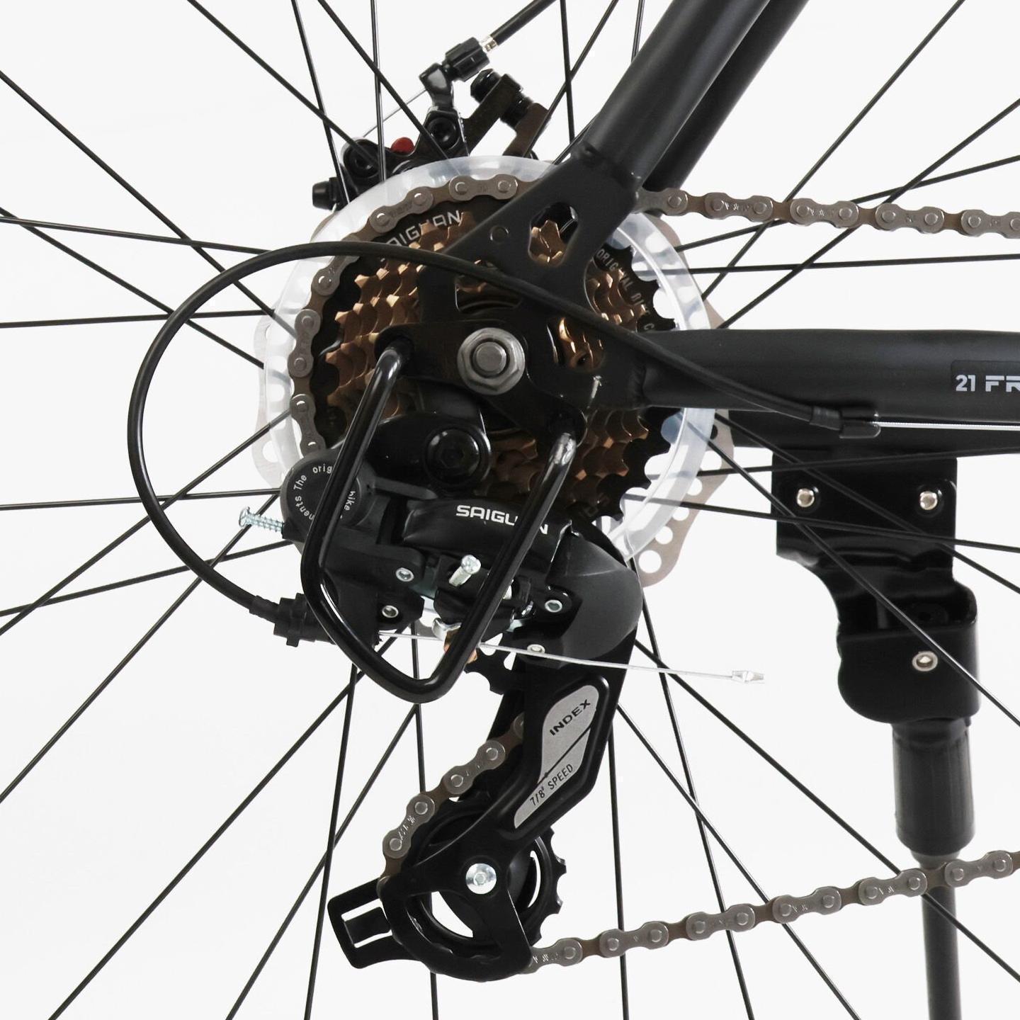 Велосипед горный Corso Nitro 29" оборудование Saiguan рама 21" Черно-белый - фото 6