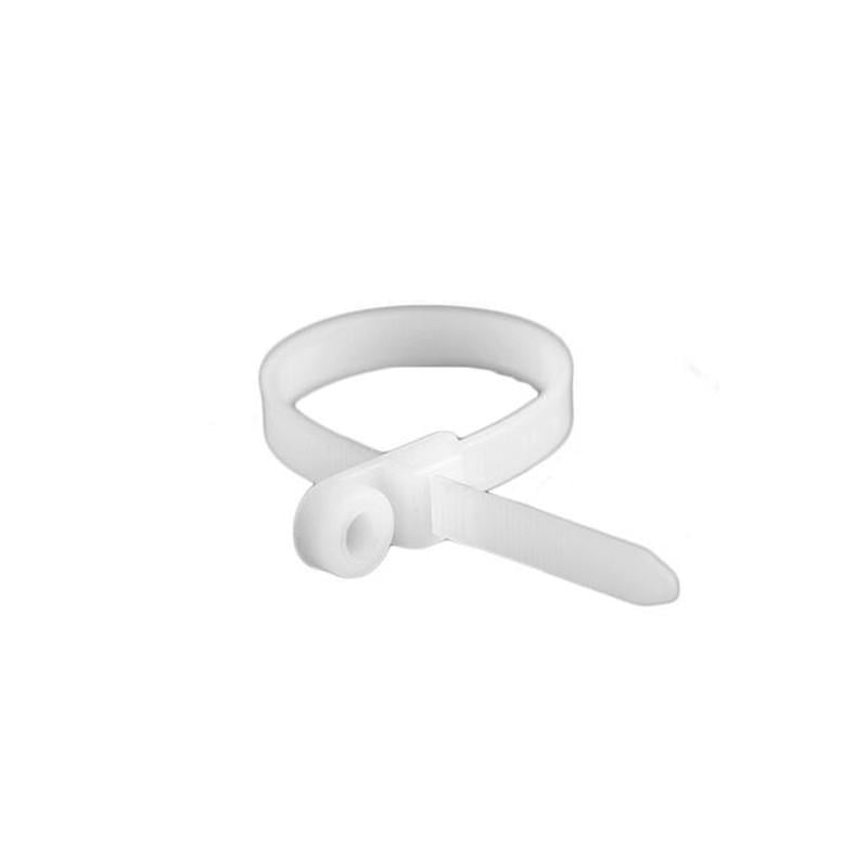 Стяжка-хомут кабельная ДКС Quadro 7,8х300 мм с монтажным отверстием под винт нейлон 6,6 1 шт. Белый (252300H)