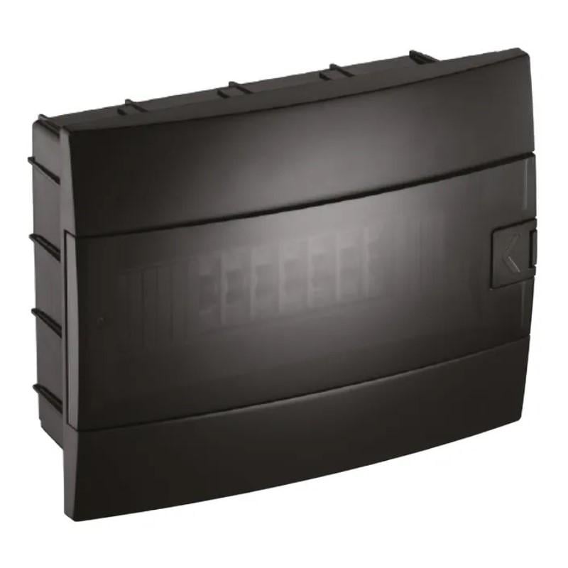 Щиток электрический внутренний HOROZ ELECTRIC 12 с пружинной системой блокировки Черный