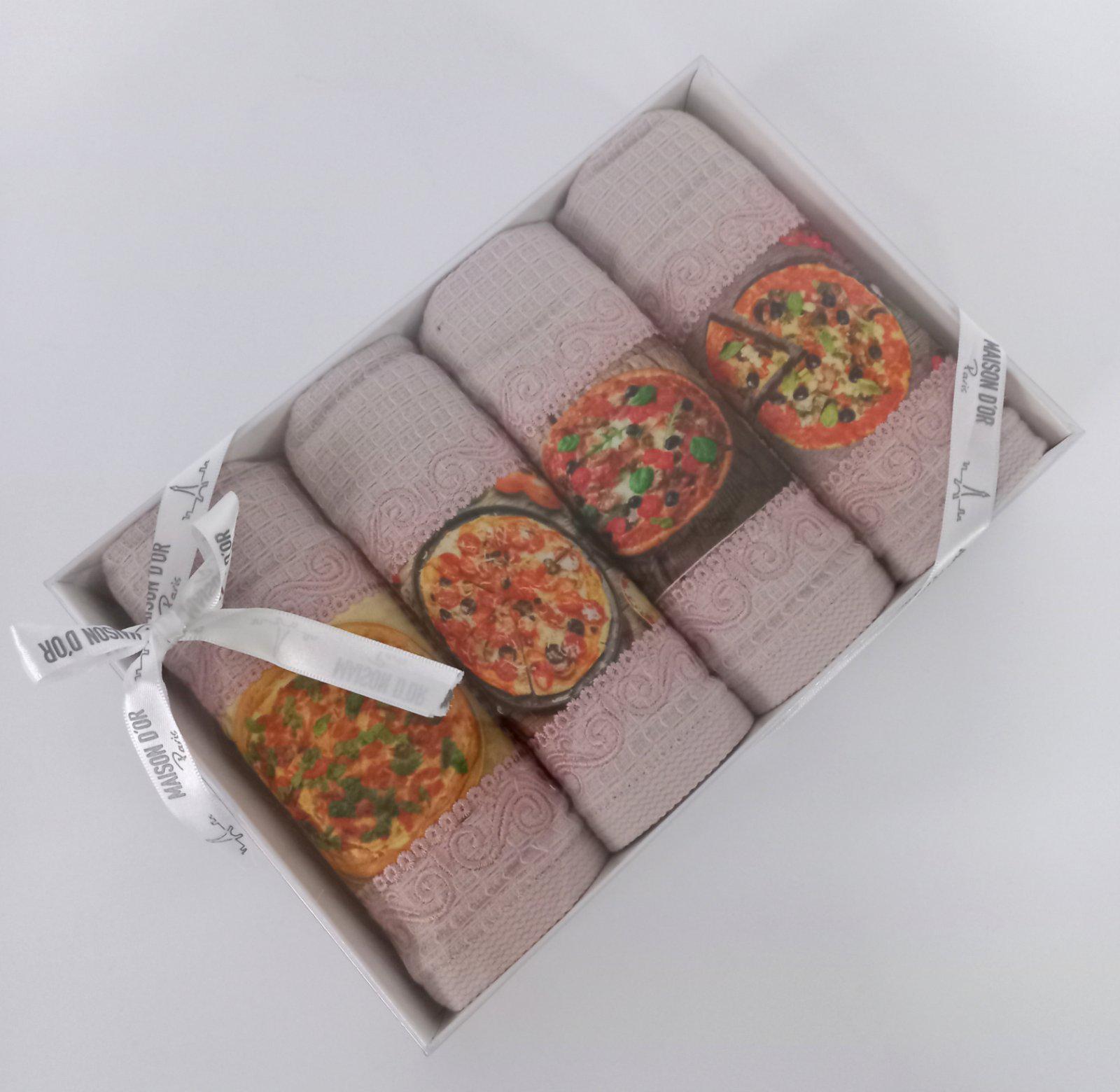 Подарочный набор полотенец Maison D'or Pizza Pudra (CN9122)
