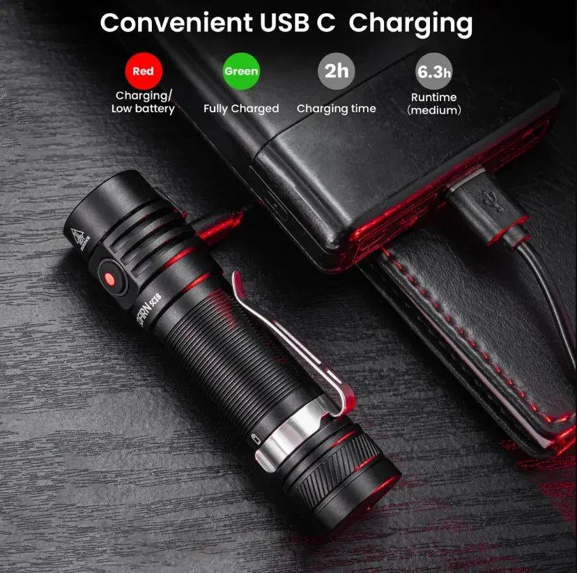 Фонарь Sofirn SC18 с аккумулятором 3000 мАч (2146492162) - фото 4 Фонарь Sofirn SC18 с аккумулятором 3000 мАч (2146492162) - фото 4