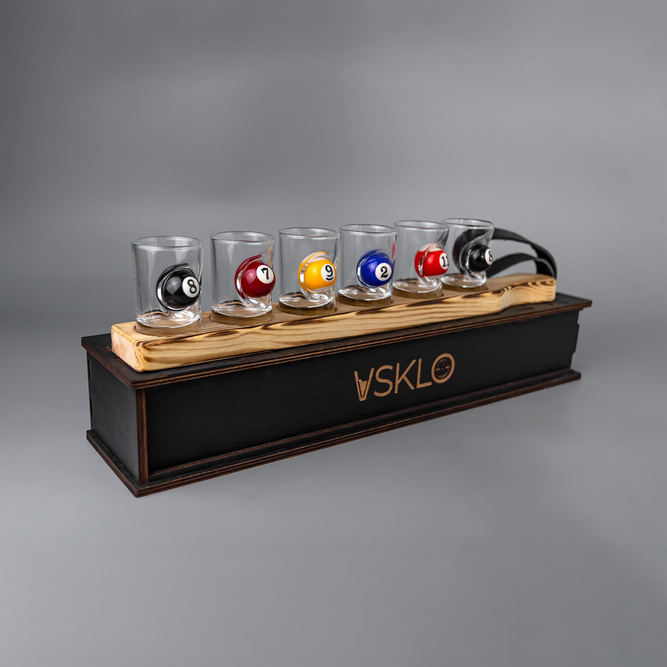 Набор рюмок на подставке Бильярд с упаковкой (24843487) - фото 3 Набор рюмок на подставке Бильярд с упаковкой (24843487) - фото 3