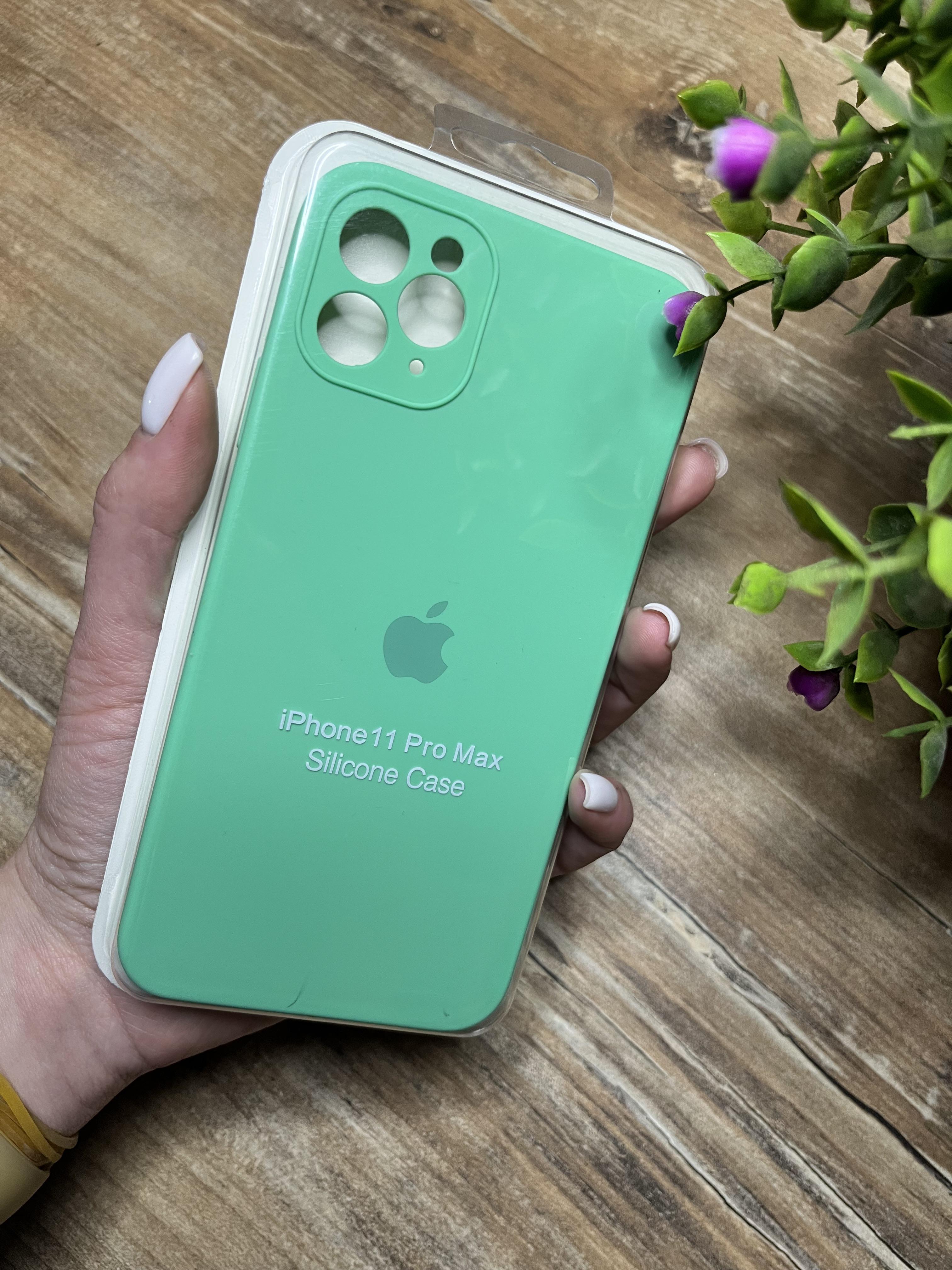 ᐉ Чехол накладка на iPhone (Айфон) 11 pro max квадратные борта silicone  case full camera Apple • Купить в Киеве, Украине • Лучшая цена в Эпицентр