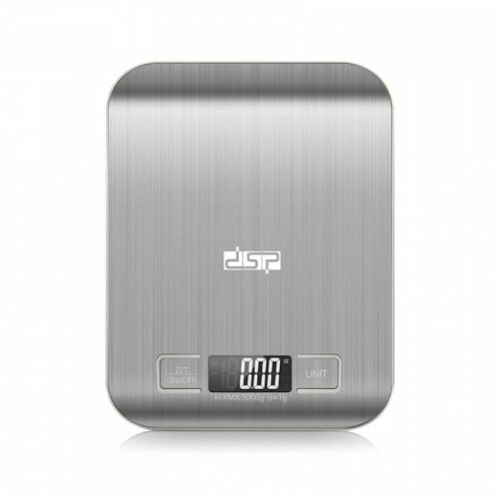 Весы кухонные электронные DSP KD7012 металлические 5 кг Весы кухонные электронные DSP KD7012 металлические 5 кг