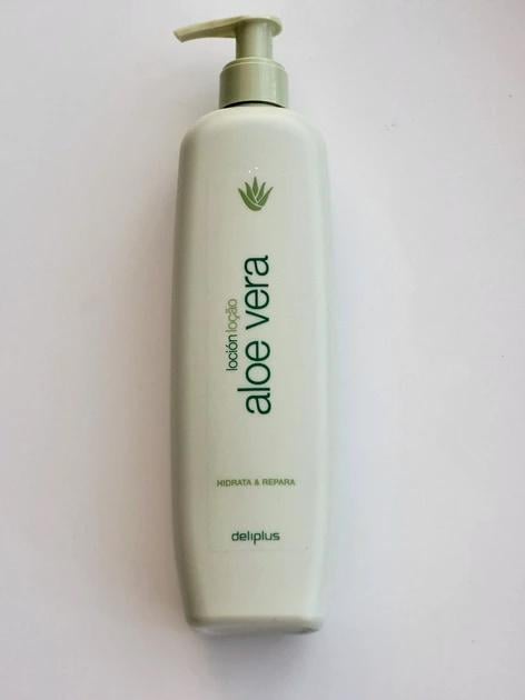Лосьон Deliplus крем интенсивно увлажняющий для сухой кожи тела 100% сока Aloe Vera 400мл Drliplus Hidrata & Repara - фото 1