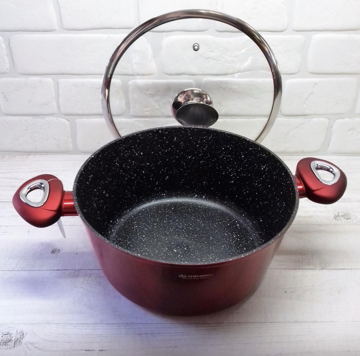 Набір каструль Edenberg із мармуровим покриттям 15 пр. (EB-5614) - фото 3 Набір каструль Edenberg із мармуровим покриттям 15 пр. (EB-5614) - фото 3