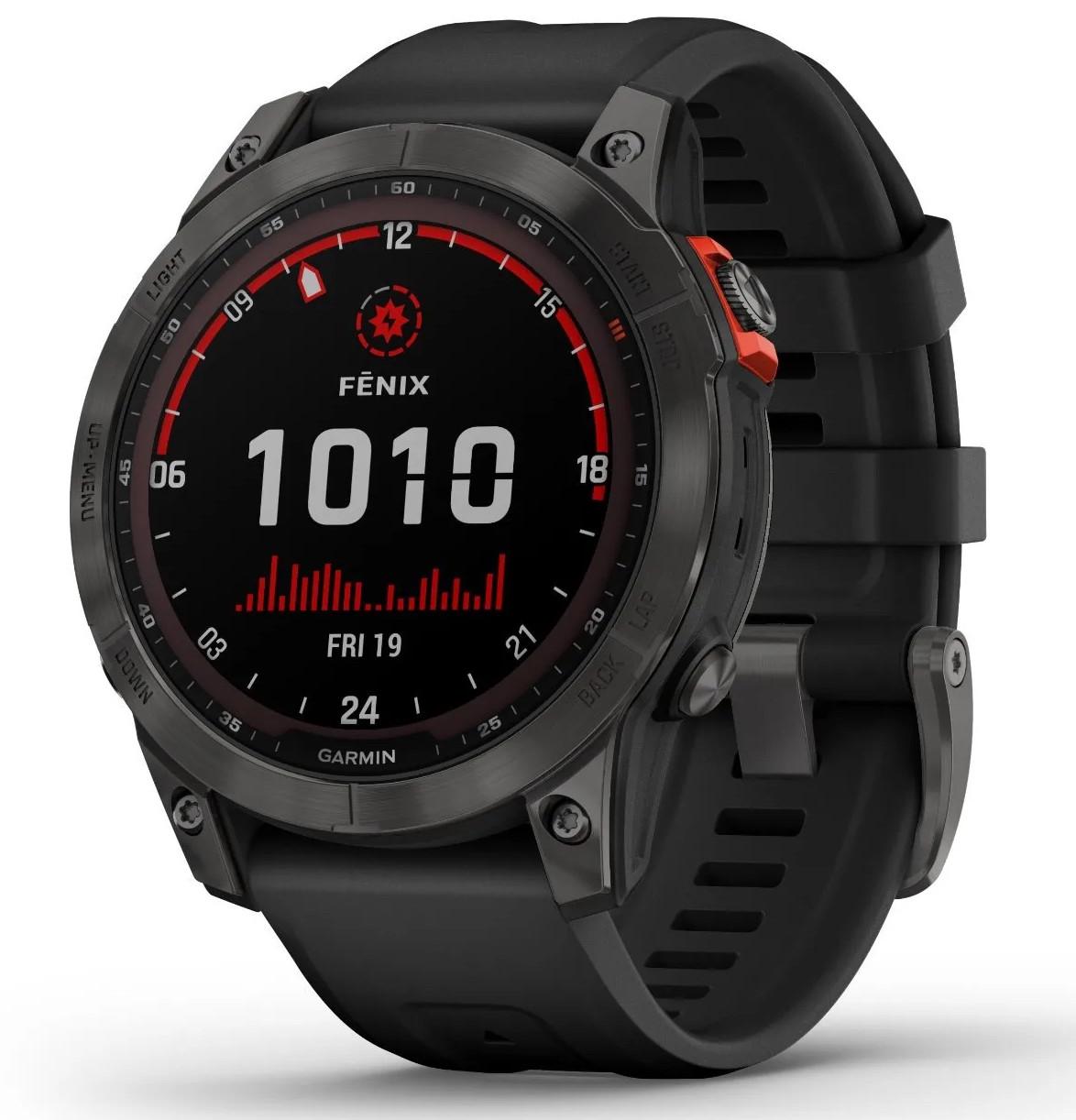 Смарт-годинник Garmin Fenix 7 Solar Slate Gray with Black Band (010-02540-10/11) Смарт-годинник Garmin Fenix 7 Solar Slate Gray with Black Band (010-02540-10/11)