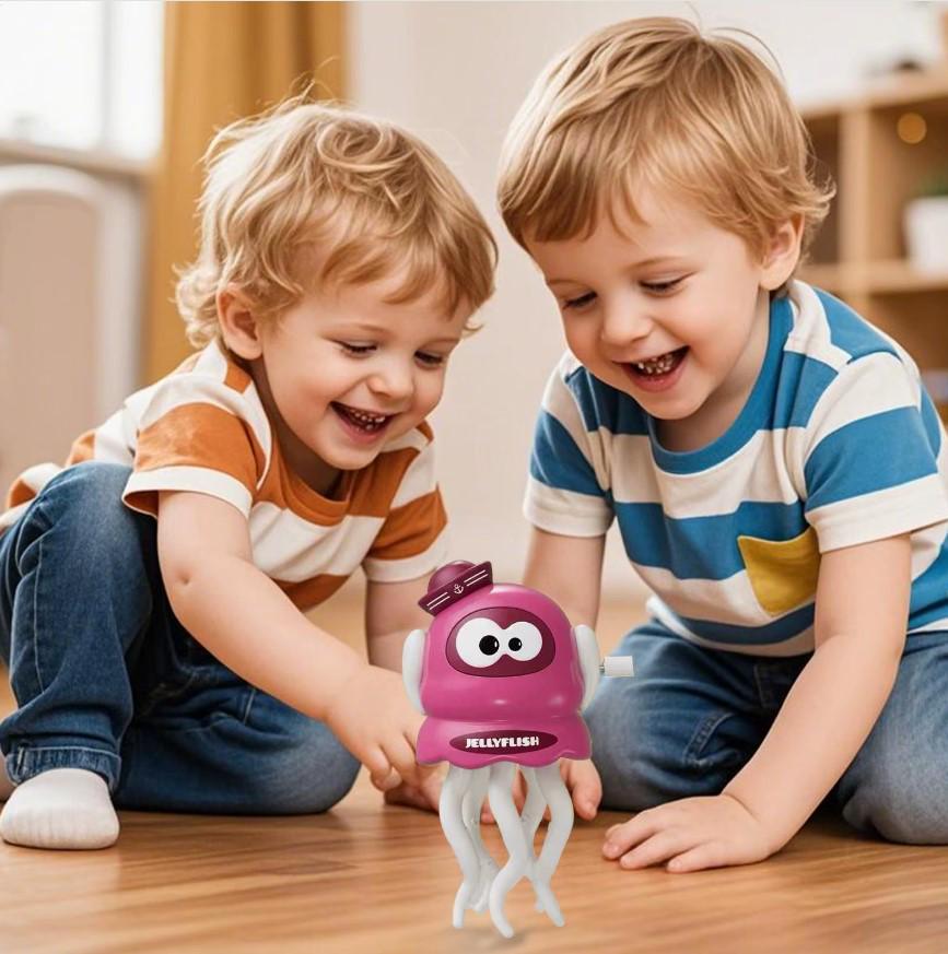 Набір дитячих іграшок Dancing Octopus Танцюючий Восьминіг 3 шт. 11 см Рожевий (2104618771) - фото 7