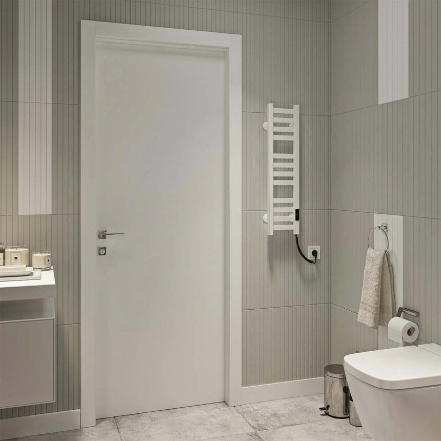 Полотенцесушитель Deffi Magnus П12 электрический Е правое подключение 200х800 см Черный