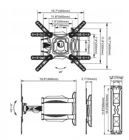 Крепление для телевизора Bass Polska BH15552 32-55" (13754735) - фото 6