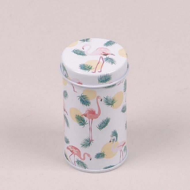 Коробочка металлическая Flora Фламинго для хранения мелочей (25249)