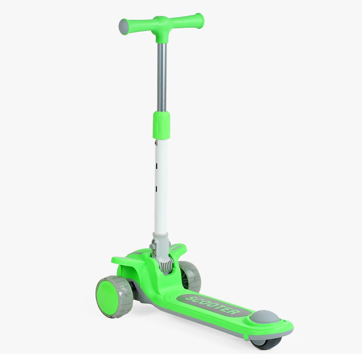 Самокат детский Skyper RD-8214 музыка/подсветка/3 PU колеса Зеленый (RD-8214)