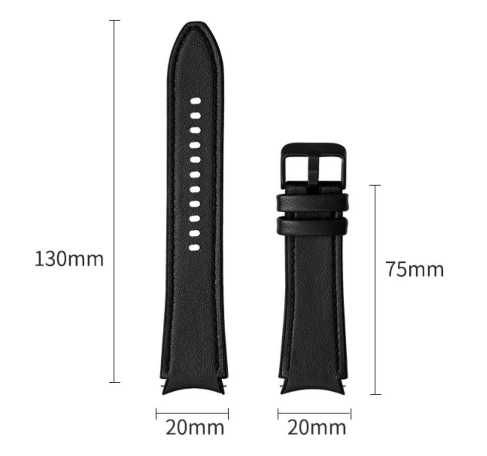 Ремешок Primo Leather Silicone для часов Samsung Galaxy Watch 4 Classic 46 мм SM-R890/SM-R895 Black (1521740080) - фото 8 Ремешок Primo Leather Silicone для часов Samsung Galaxy Watch 4 Classic 46 мм SM-R890/SM-R895 Black (1521740080) - фото 8