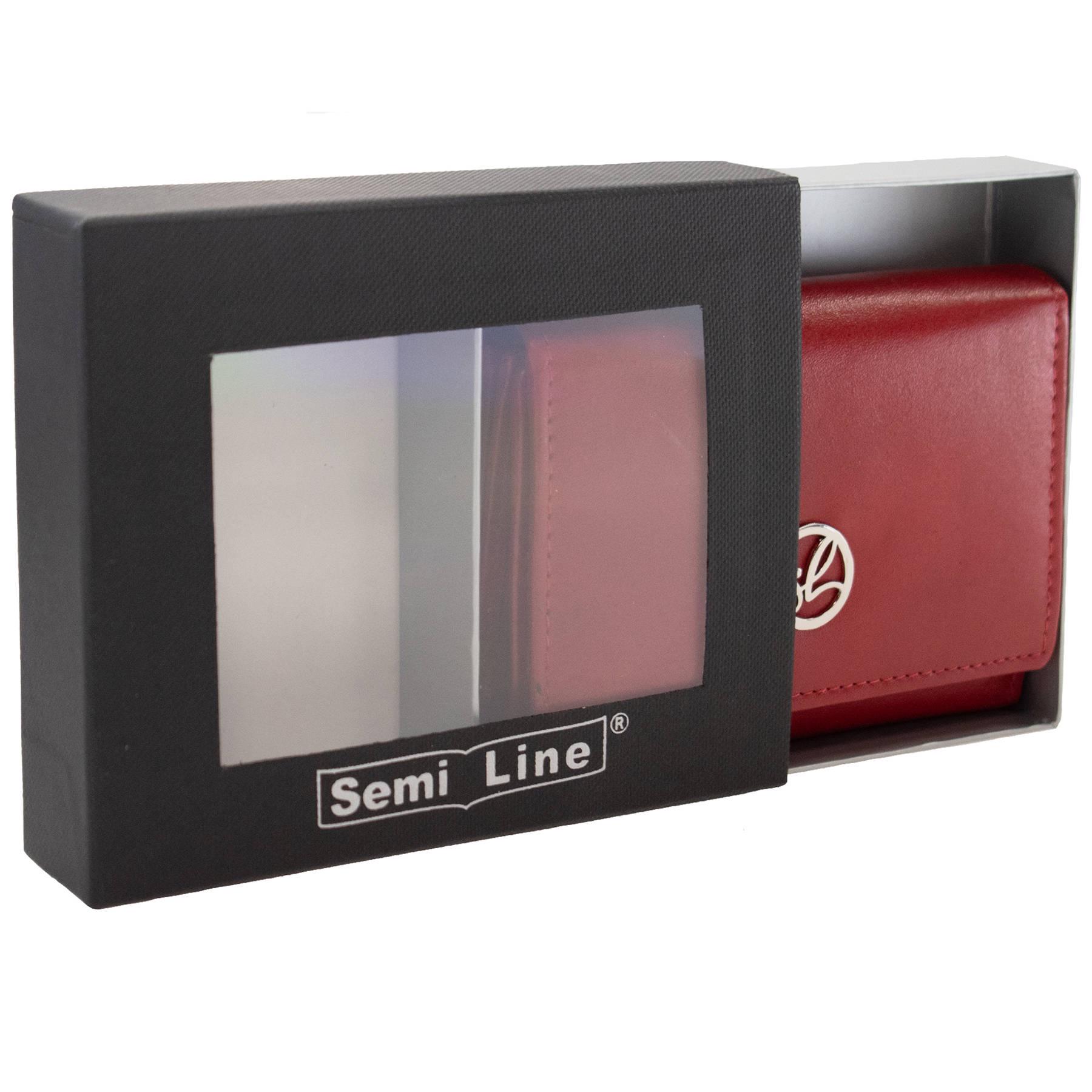 Гаманець жіночий шкіряний SEMI LINE RFID Red (P8272-2) - фото 3