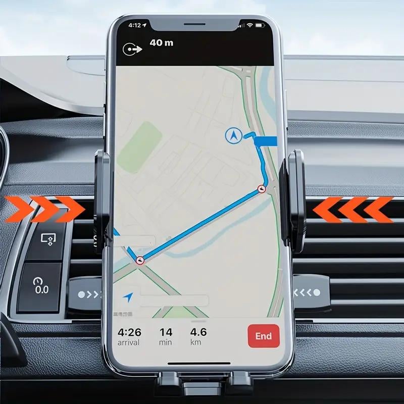 Автодержатель для телефона на дефлектор с вертикальной и горизонтальной ориентацией 103x106x53 мм Черный (D-0089) - фото 3 Автодержатель для телефона на дефлектор с вертикальной и горизонтальной ориентацией 103x106x53 мм Черный (D-0089) - фото 3