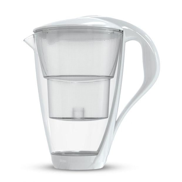 Фільтр-глечик скляний DAFI CRYSTAL LED Unimax 2 л Білий