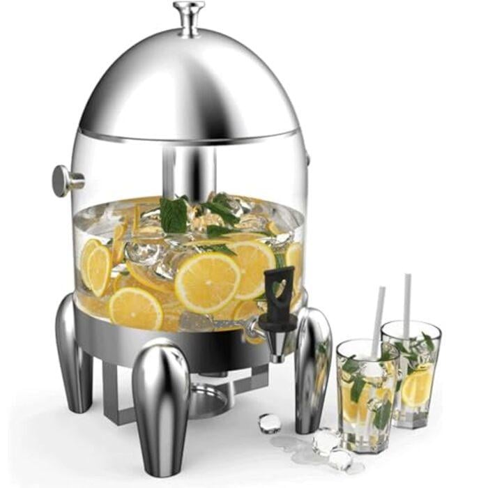 Диспенсер для напитков Generisch с контейнером для льда и подставкой 12 л (34074652)