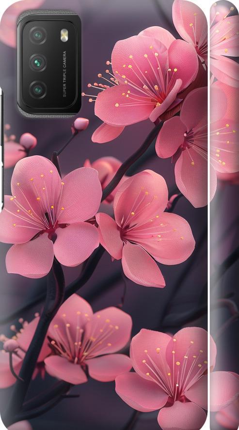 Чехол на Xiaomi Poco M3 Пурпурная сакура (6075m-2200-42517)