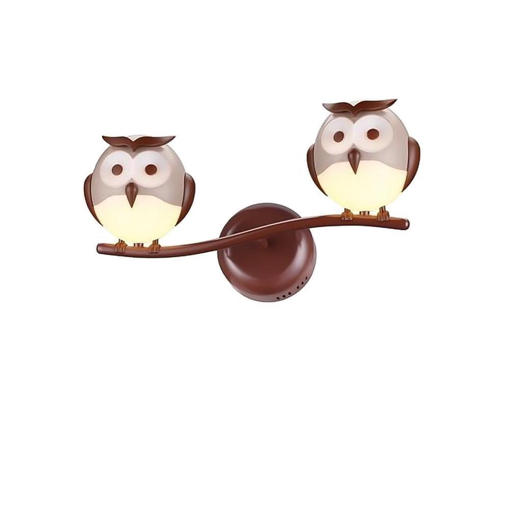 Настенный светильник бра совы Light House SRS-19129-2А Коричневый (58259)