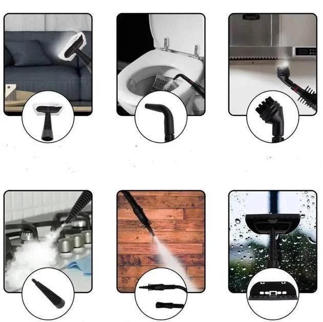 Пароочиститель ручной для дома универсальный с набором насадок (0001) - фото 5