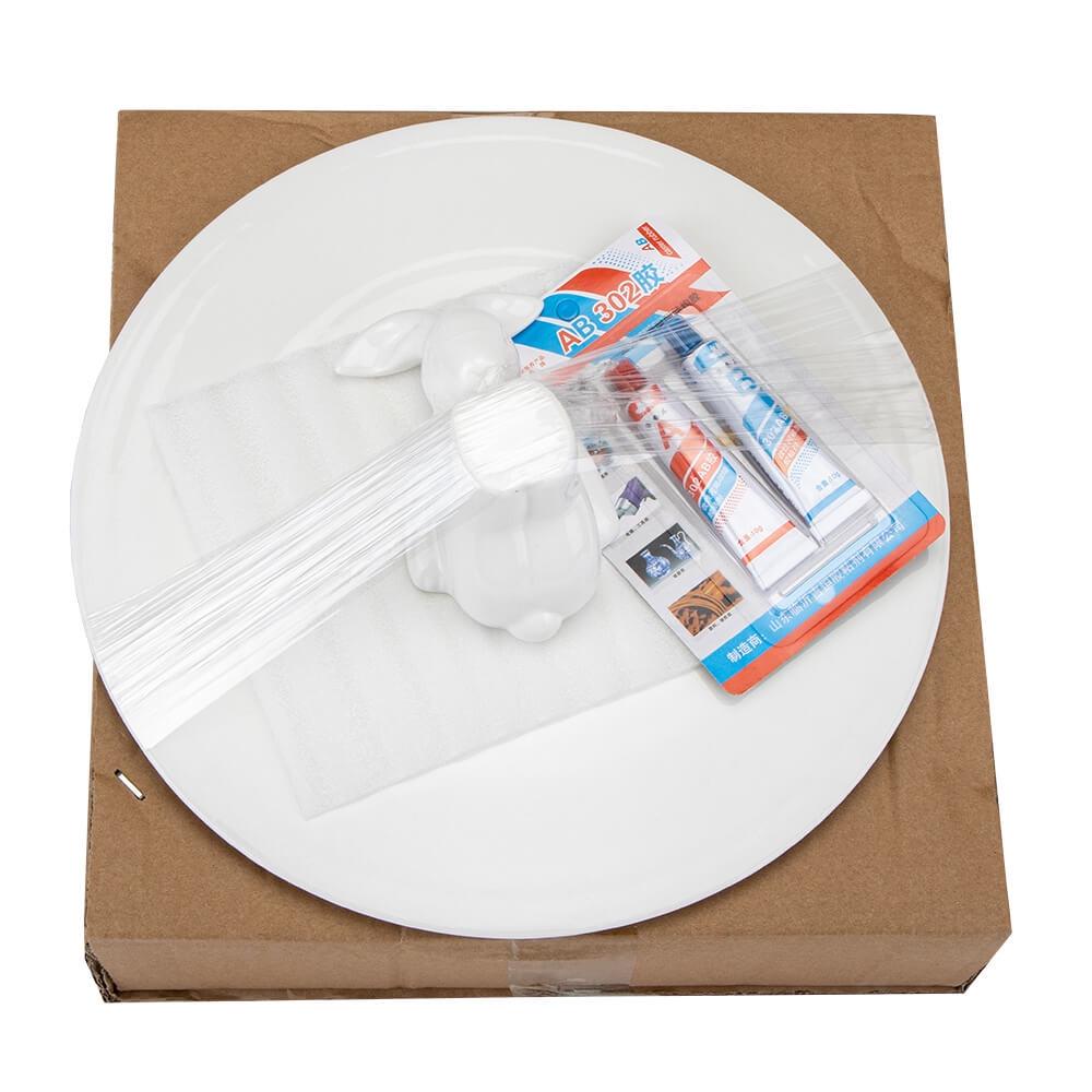 Керамічна підставка Lefard Веселий кролик 25 см Білий (8910-009) - фото 6