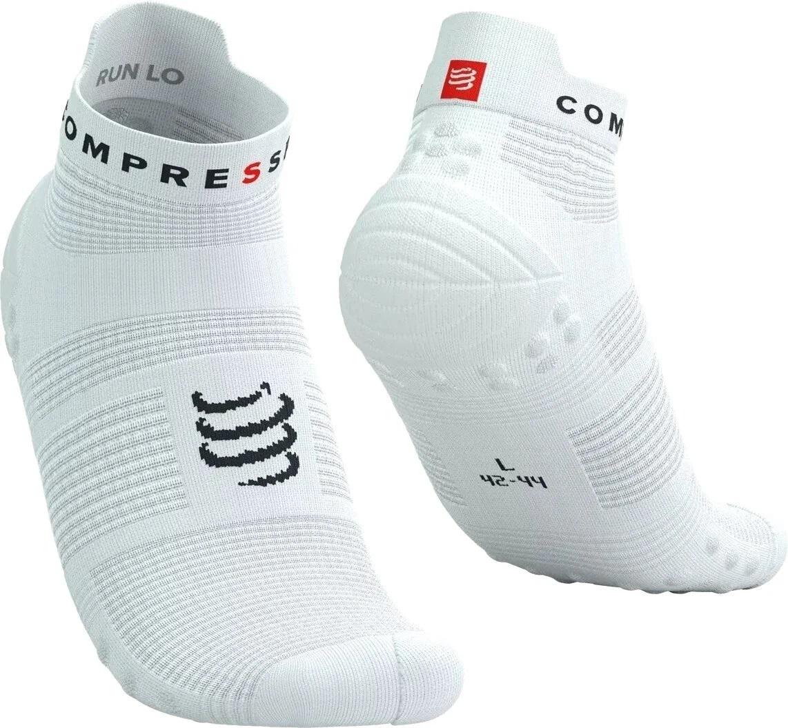 Шкарпетки Compressport Pro Racing Socks V4.0 Run Low T3 р. 42-44 White/Black (58b253c3) - фото 1