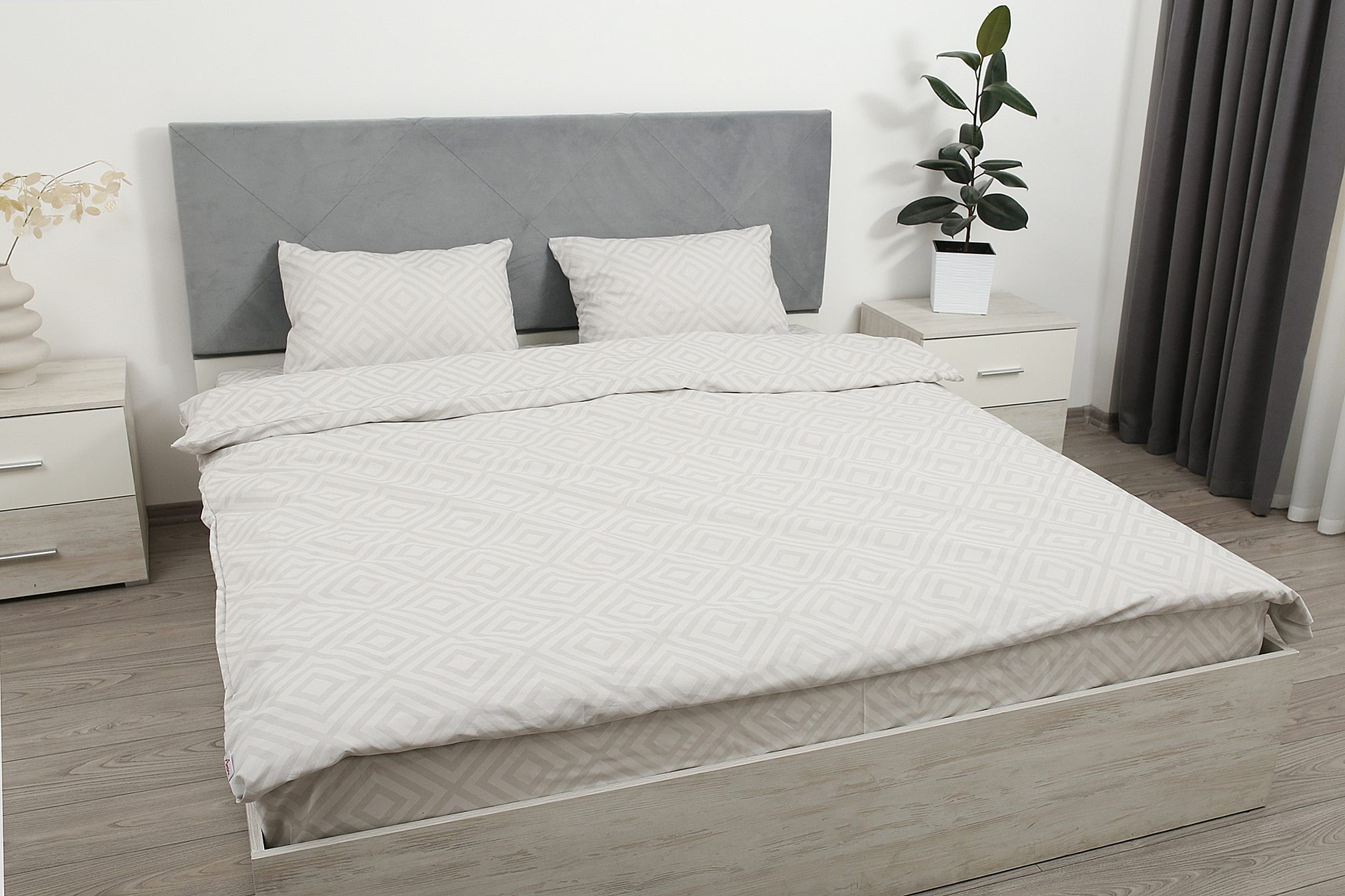 Комплект постельного белья Amore Glux-139 бязь Серебристый (KPB-A1,5-GLux-139 (50x70)_) - фото 6 Комплект постельного белья Amore Glux-139 бязь Серебристый (KPB-A1,5-GLux-139 (50x70)_) - фото 6