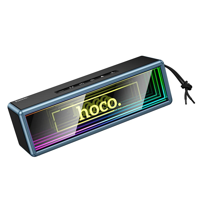 Колонка портативна Bluetooth Hoco HC40 Abyss Mirror Light Effect Black
