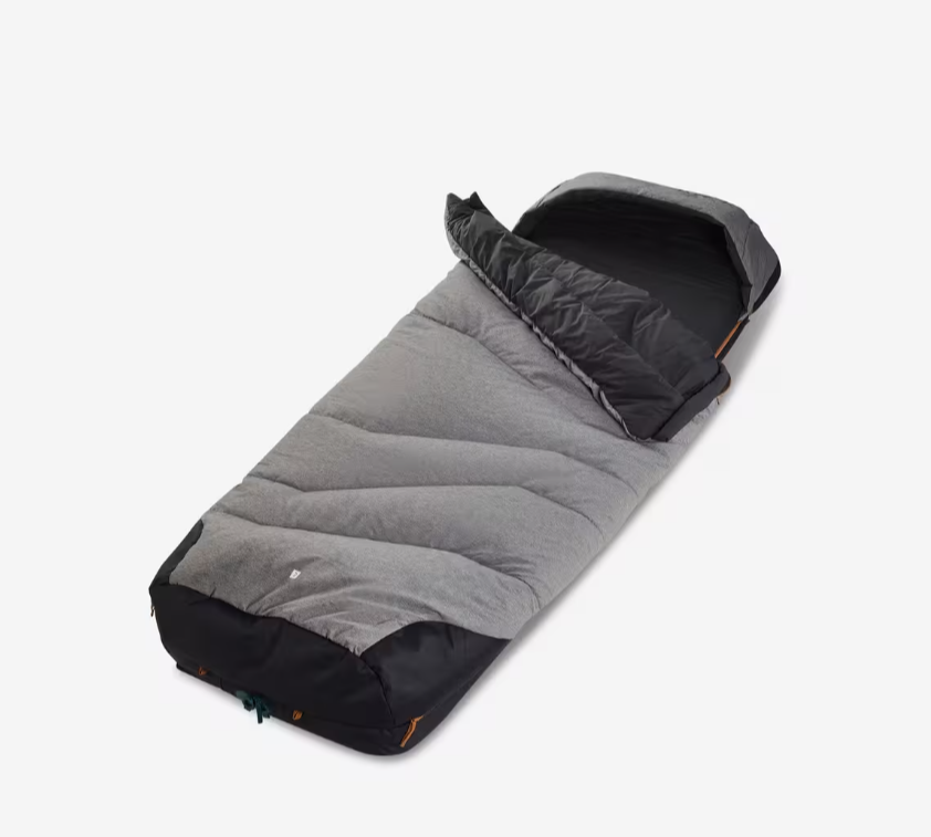 Мішок спальнийQuechua для кемпінгу 2в1 200x70х8 см Сірий - фото 3