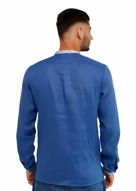 Вышиванка мужская р. 54 Синий (542) - фото 5 Вышиванка мужская р. 54 Синий (542) - фото 5