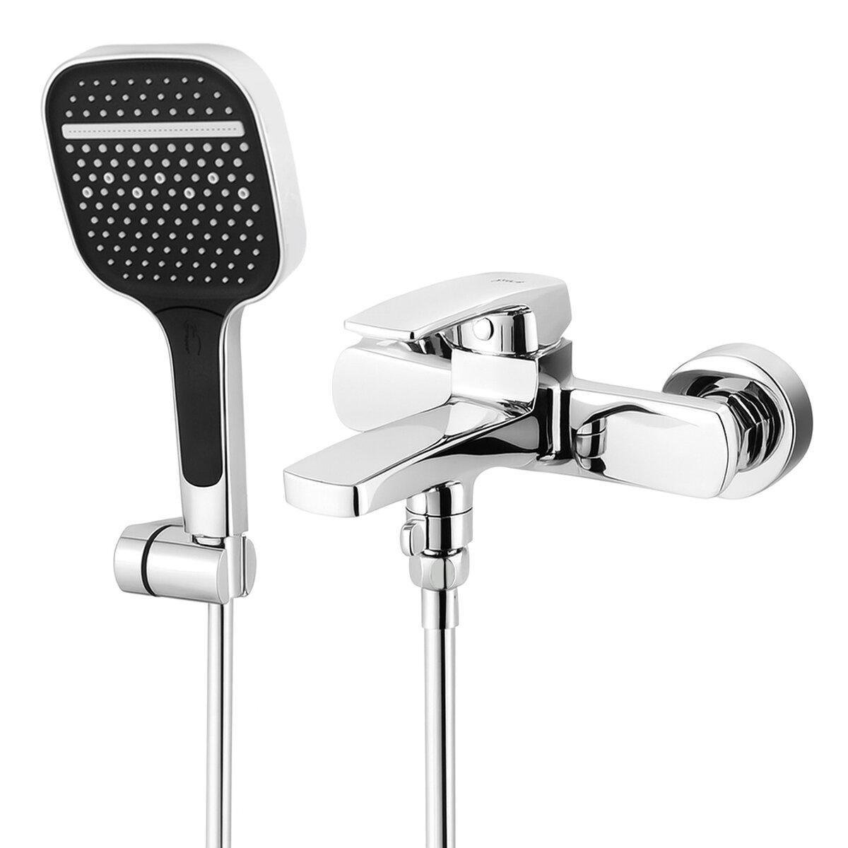 Змішувач для ванни Venta BAQ337LC з лійкою для душу Хром (SW-102389)