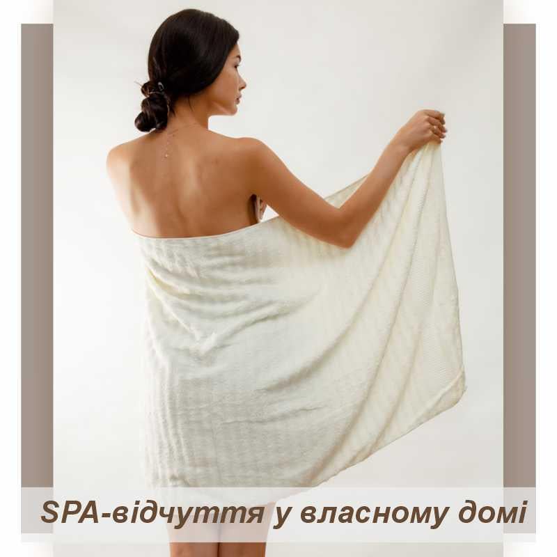 Набор полотенец бамбуковых 3 шт. Белый (701401) - фото 4