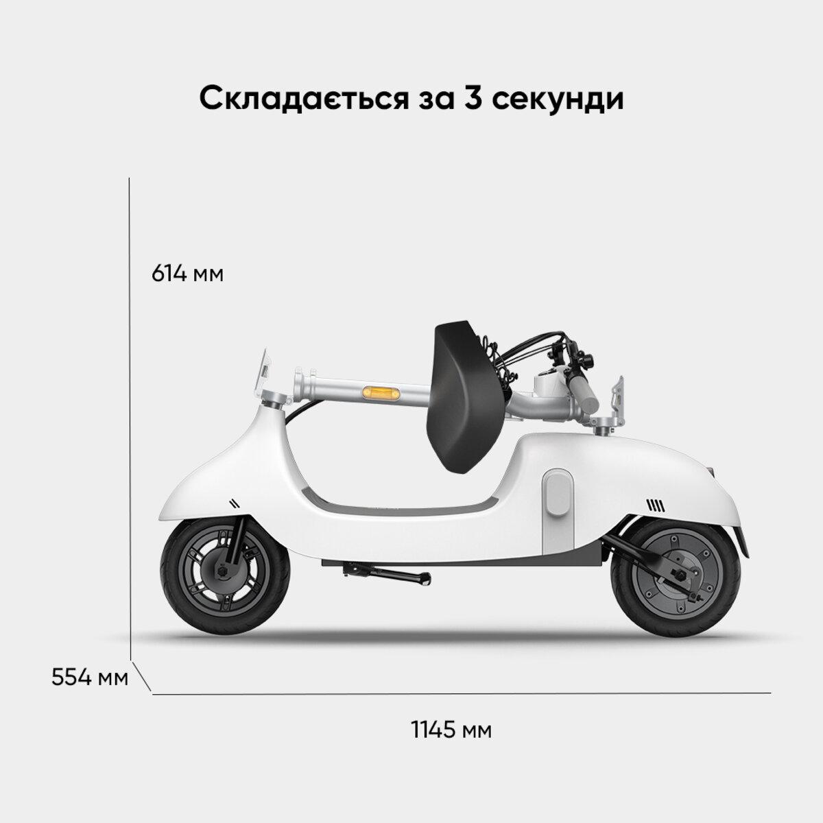 Електросамокат із сидінням OKAI Ceetle PRO EA10C White (25172934) - фото 7