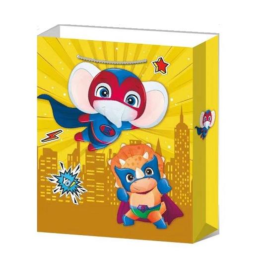 Подарочный пакет Stenson R94915-L Superheroes 3D 30х41,5х12 см (20359168)