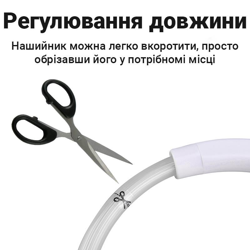 Ошейник iPets LC-01 с LED свечением L Белый - фото 5 Ошейник iPets LC-01 с LED свечением L Белый - фото 5