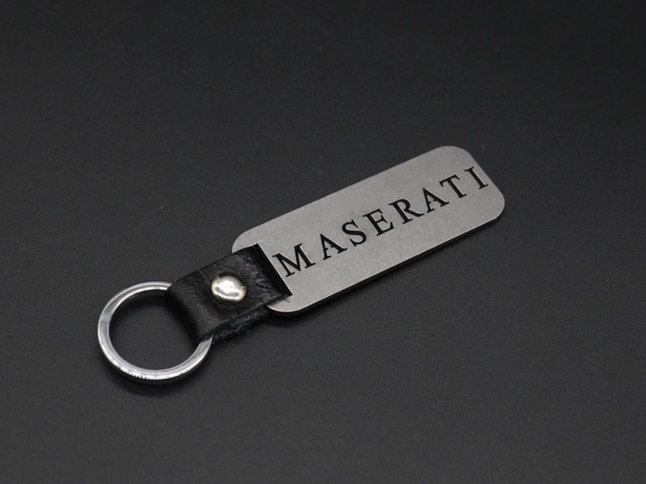 Брелок автомобильный для ключей Maserati 10х2,5 см Серебристый (1145545021)