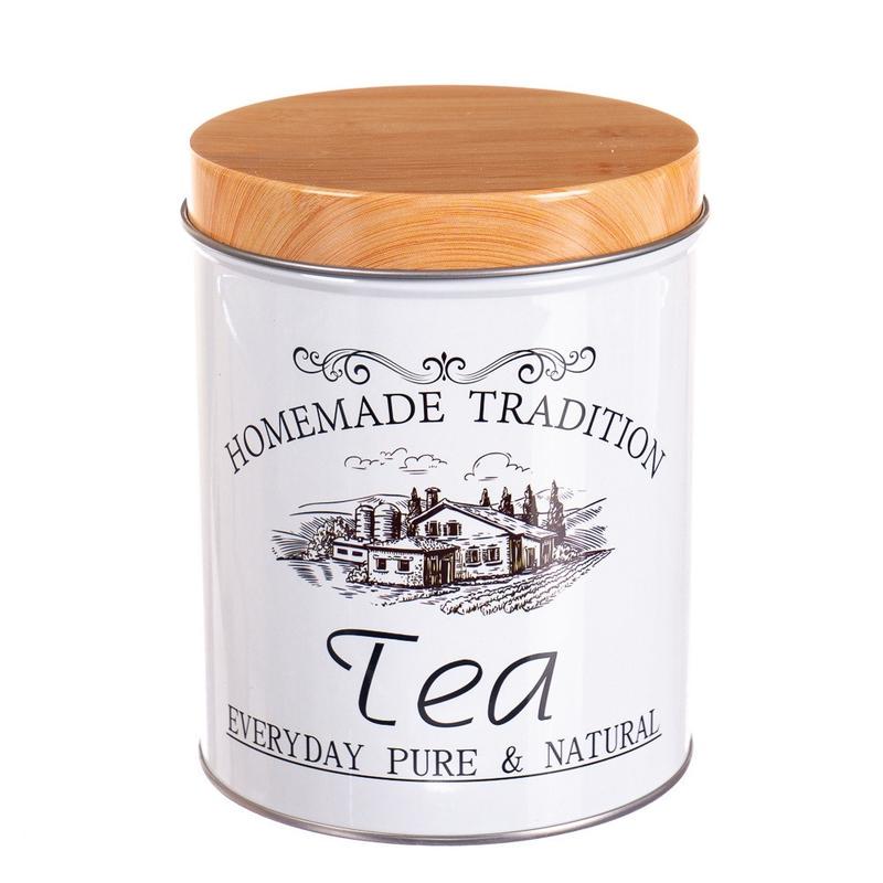 Банка металлическая Stenson R26758 для хранения сыпучих продуктов 13,8x10,7 см (550430)