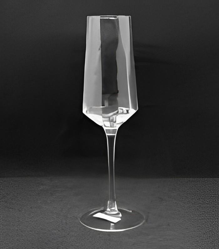 Бокал для шампанского Прозрачная бирюза 250 мл (21505)