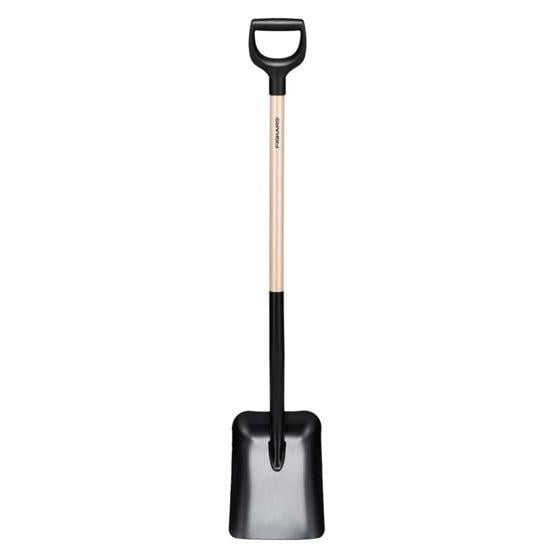 Лопата совковая Fiskars Solid с деревянной ручкой (1066723)