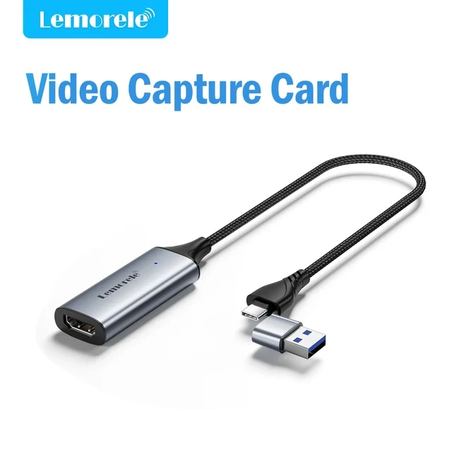 Внешняя карта видеозахвата Lemorele ms2130 - HDMI Full HD для USB Type-C для PC, MacBook, Switch, Xbox, PS4/5 - фото 11